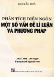 Ebook Phân tích diễn ngôn: Một số vấn đề lí luận và phương pháp - Nguyễn Hòa