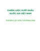 Chiến lược xuất khẩu quốc gia Việt Nam - Thuận lợi hóa thương mại