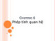 Bài giảng môn học Cơ sở dữ liệu - Chương 6: Phép tính quan hệ