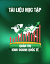 Tài liệu học tập Quản trị kinh doanh quốc tế