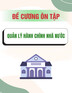 Đề cương ôn tập môn Quản lý hành chính Nhà nước