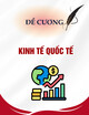 Đề cương môn Kinh tế quốc tế